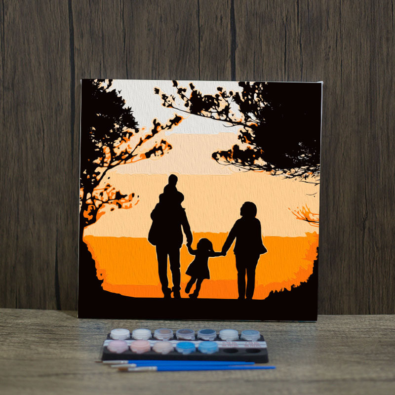 diy coloring digital oil painting children filling oil painting coloring drawing board festival acrylic 38 goddess day mother's day