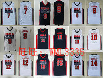 USA Dream Team Dream One Basketball Jersey Pants Bird Johnson Malone Dream Eight Ten Kobe James Durant