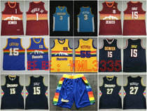 Nuggets basketball clothes pants 15 Jokic 3 Iverson Anthony 1 Porter Murray Mutombo vest embroidery