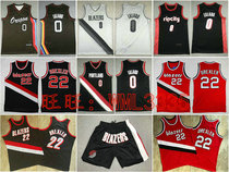 Trail Blazers Basketball Clothes Pants 0 Lillard No. 22 Drexler Shorts Vest Embroidery