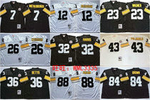 Pittsburgh Steelers Bradshaw Jerseys Pittsburgh Steelers retro rugby clothes