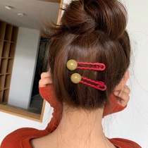 ins small edge clip girl hairclip seamless top clip Liu Haijia clip Korean Net red hair jewelry headgear simple back