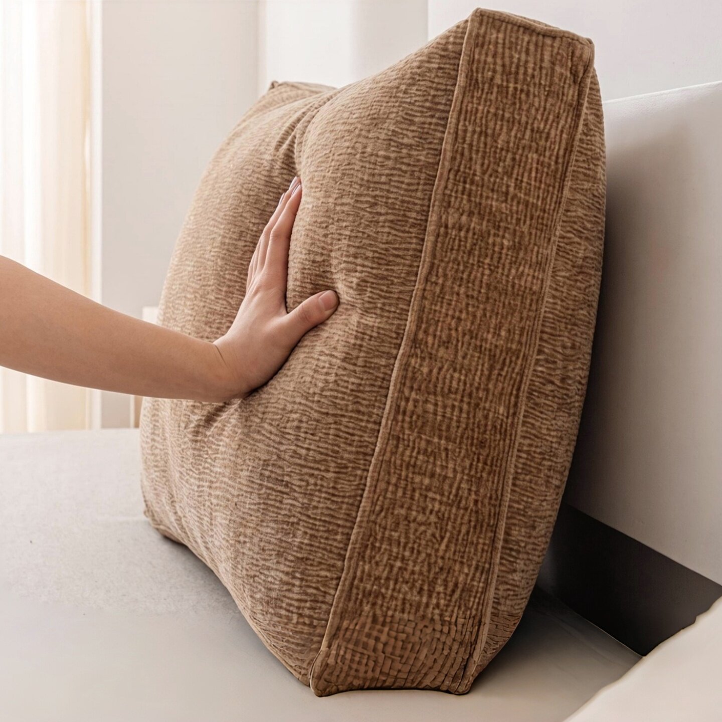Sofa waist pillow, large backrest, bedside cushion, soft bag