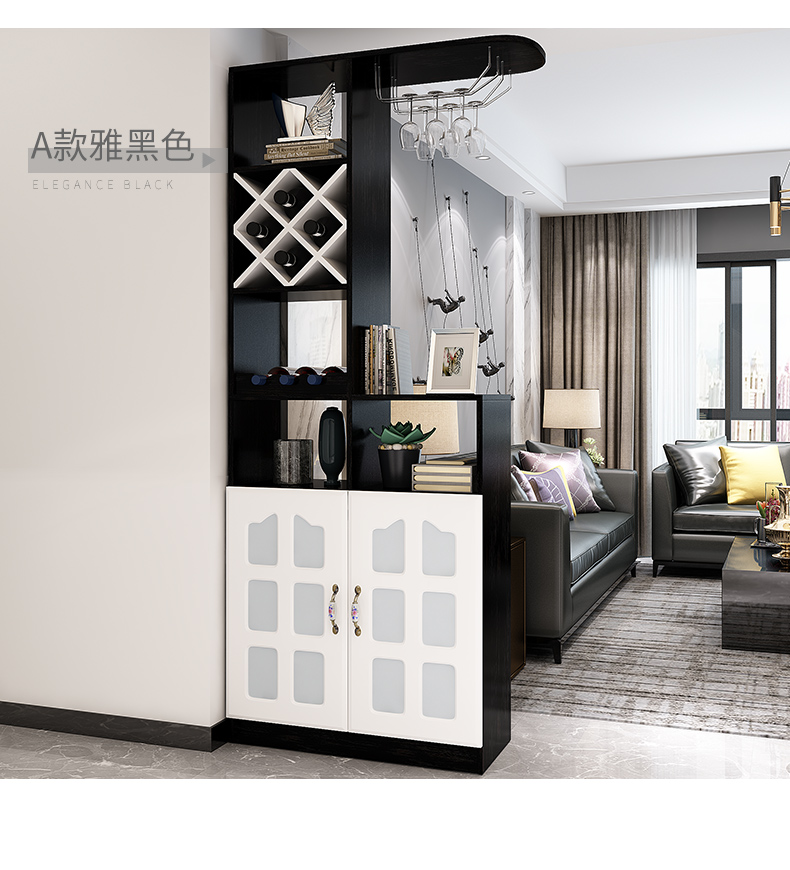 tủ rượu sảnh phòng khách vách ngăn giữa tủ giữa tủ hành lang trang trí giày tủ trưng bày lưu trữ kệ - Buồng tủ giày thông minh