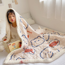 Summer coral velvet blanket sofa afternoon afternoon nap cover blanket office air conditioning blanket quilt quilt spring and autumn thin