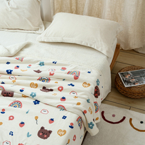 Coral velvet blanket milk velvet winter thickened single double nap cover blanket air-conditioned lamb velvet sheet