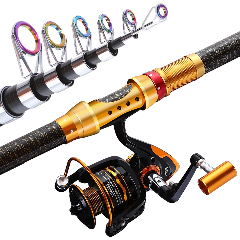 Sea Rod Throw Rod Suit Full Fishing Rod Sea Rod Far Throw Rod Carbon Light Hard Fine Sea Fishing Equipment Thrower