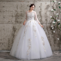 Wedding dress 2021 new wedding dress forest department super fairy dream word shoulder small man simple court luxury