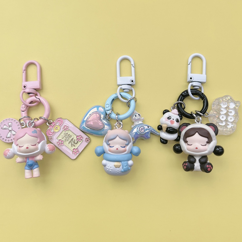 Popmart Bubble Mart Genuine Sp Cute Keychain Backpack Pendant Car Keychain Cute Birthday Gift