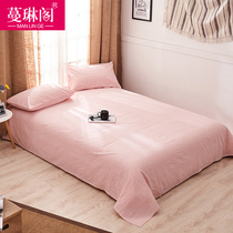 Cotton washed cotton linen single Piece 1 5 single super soft cotton naked solid sheets simple plain 1 8 m2 0