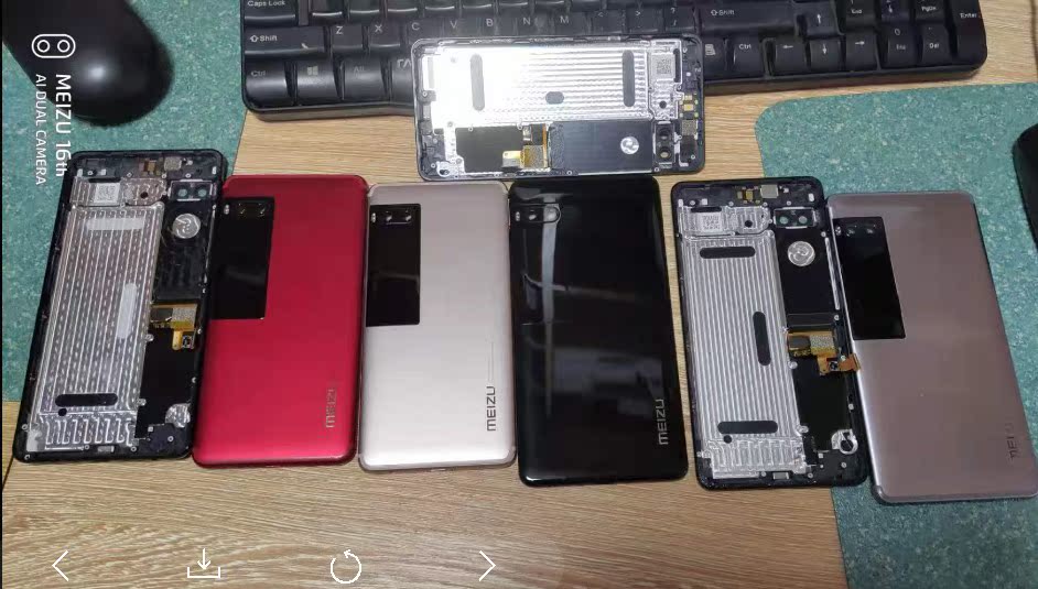 Meizu pro7plus pro7 original back cover with secondary screen rear screen mobile phone battery back cover 791792793