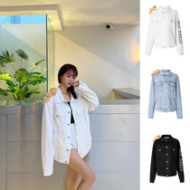 13DEMARZO Solid Small Bear Jacket 2020 New Denim Jacket Woman Spring Autumn Winter 100 Hitch Street Baseball Suit