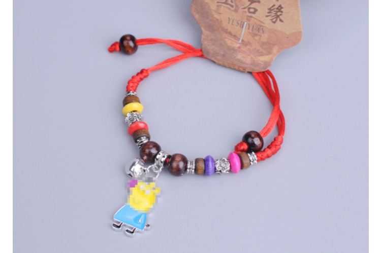 Retro Carter Piglet Bện dây đỏ Dây đeo tay Vòng đeo tay Nữ Hàn Quốc Sinh viên đơn giản Sen Bộ bạn gái Trang sức vòng tay đá thạch anh