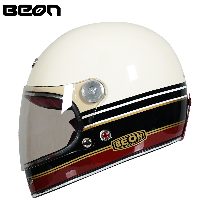beon carbon fiber fiber fiber full-covered retro helmet men and women general electric helmet cool personality helmet