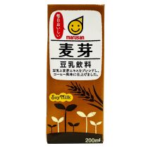 Imported from Japan Marusanai malt-flavored soy milk 200ml breakfast milk drink soy milk special offer
