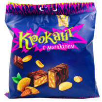 KDV purple leather candy chocolate flavor sandwich candy New Years goods party casual candy Russian snacks 100g