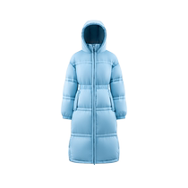 (Live Broadcast) Ailai bright color goose down jacket winter knee-length long hooded thickened popular down jacket for women off-season