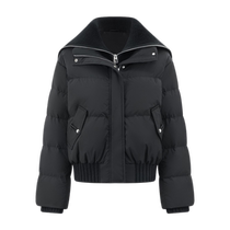 Ailai Lapel Down Jacket Womens 2024 New Fake Two-piece Knitted Splicing Warm Duck Down Winter Jacket