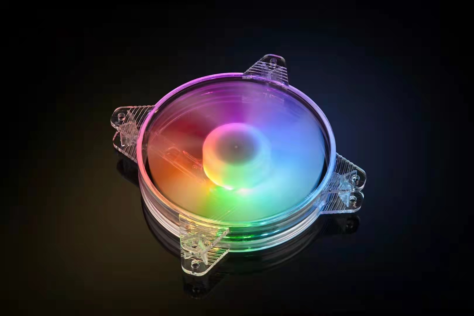 Game Humvee fan air-cooled 12CM case fan Colour fixed glazed crystal clear ultra-silent hydraulic-Taobao