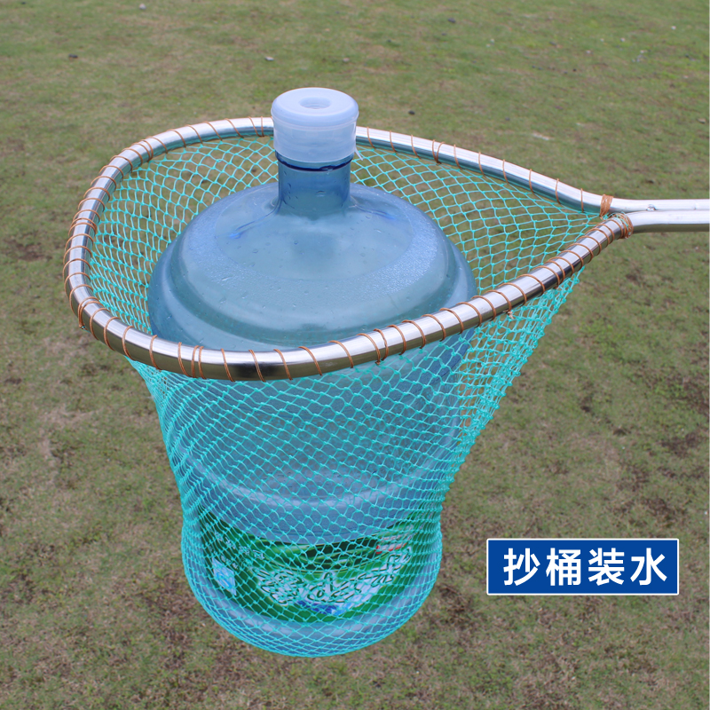 Stainless steel mesh for fishing nets head short fishing nets fish Supplies for fishing large things fish nets Fishing Nets Rod gear Thick Eyes