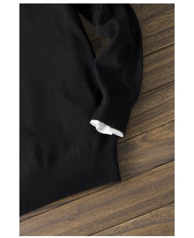Áo len nam mùa thu và sản phẩm mới Quý ông áo len cashmere nam màu đen và trắng kim cương màu xám - Áo len Cashmere bomber nam