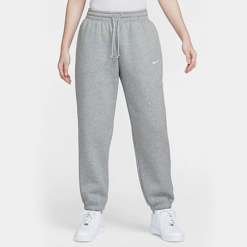 Nike Fleece-Lined Sweatpants for Women, Autumn and Winter, Loose Fit, Jogger Style, Warm, Casual Sweatpants Fz5997