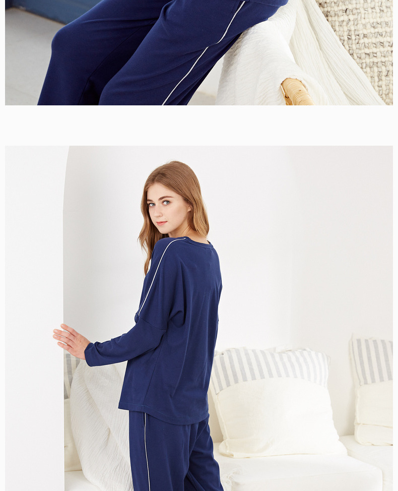Mỹ tiêu chuẩn mùa thu và mùa đông mới cotton dài tay đồ ngủ nữ cotton hoạt hình ngọt ngào dịch vụ nhà giản dị có thể được mặc quần áo ngủ cao cấp