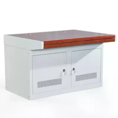 Bevel computer room double operation monitoring platform Computer overall wooden splicing screen TV wall cabinet New product customization