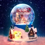 Рождественская автоматическая крутящаяся музыкальная шкатулка для друга, подарок для девушки