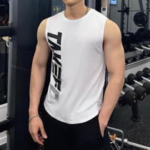 Fitness tide brand vest men's summer running basketball training waistcoat sleeveless T-shirt loose muscle quick-drying exercise