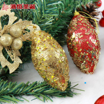 Hong Kong constant Christmas decorative supplies 11cm with water droplets Christmas bubble Christmas tree hanging as Christmas gift 25g