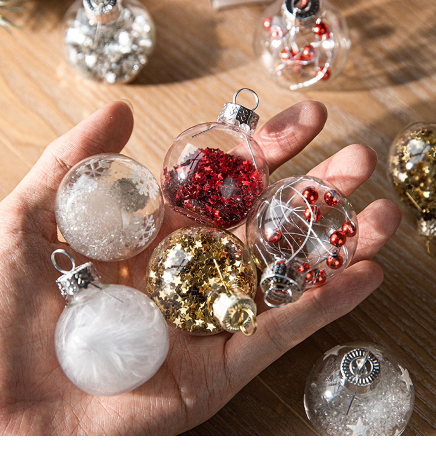 Christmas Simple Style Ball Glass Indoor Party Hanging Ornaments display picture 2