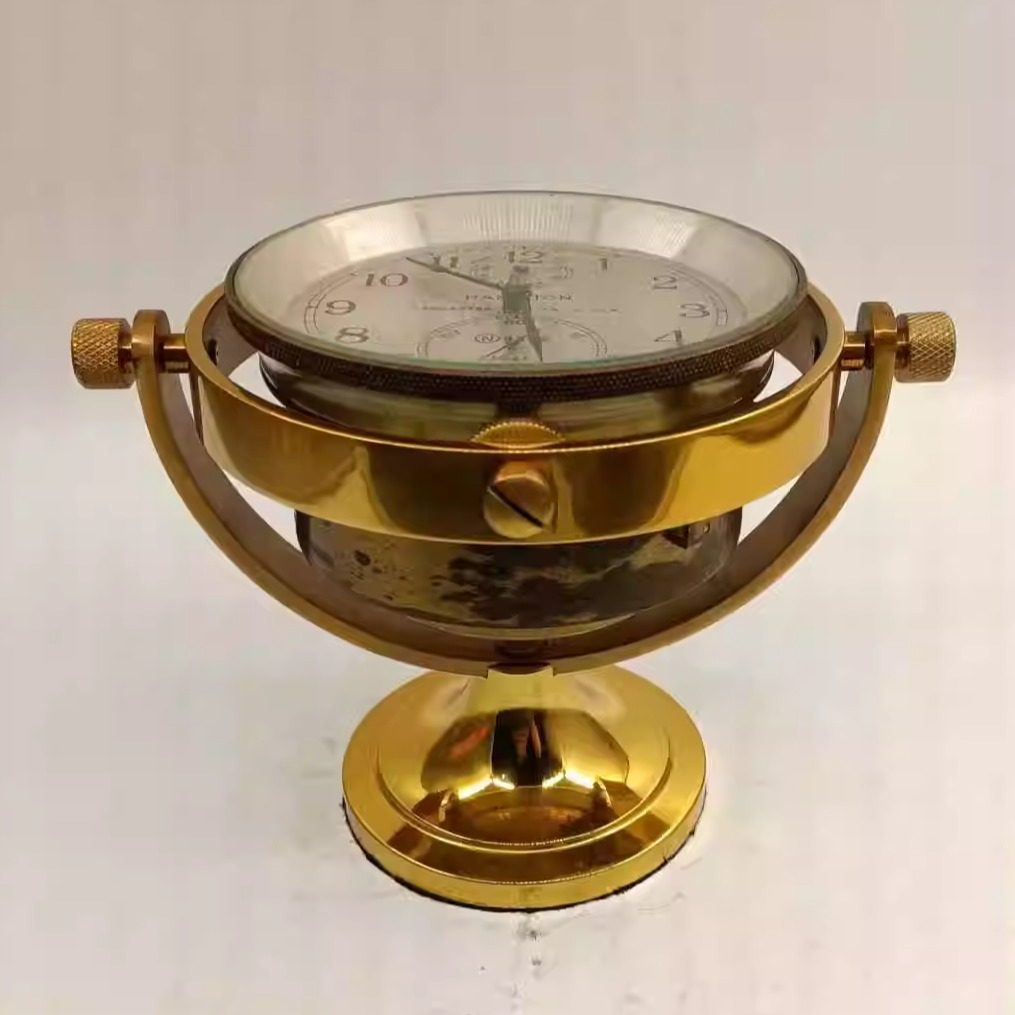 美国二战产14钻汉米尔顿Hamilton M21型航海芝麻链海军天文船钟：穿越