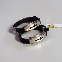 Leg bracelet black silicone bracelet adjustable size jewelry bracelet gift small gift