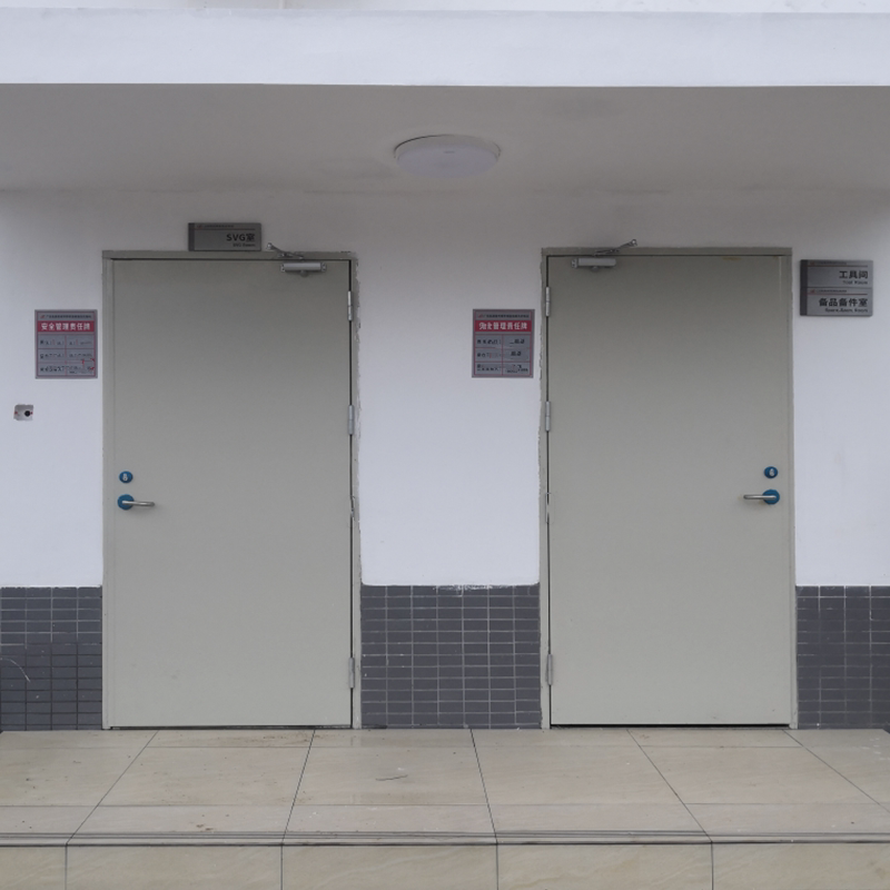 Steel Insulation Fire Door Manufacturer Direct Sales Engineering Factory Workshop Channel Escape Fire Door Acceptance Information Complete