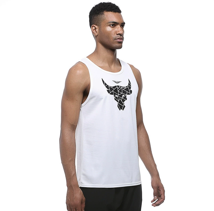 Đầu bóng rổ thể thao của Johnson chạy vest thể dục nam wicking áo khô nhanh tay áo thun không tay