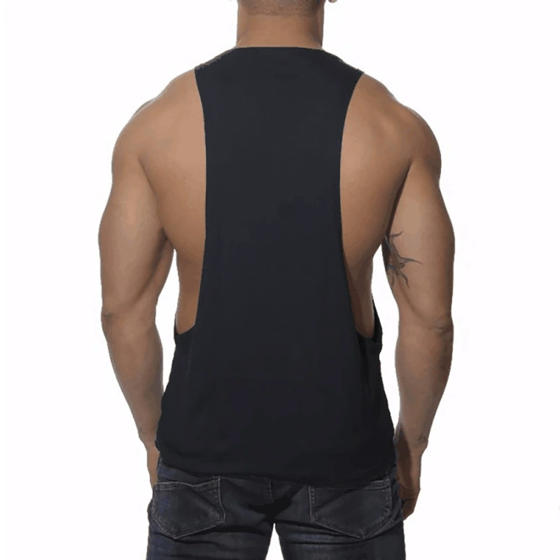 Áo tập thể dục GYM áo thun thể thao thấm mồ hôi Cờ Mỹ rách cơ cotton Áo sơ mi nam Âu và Mỹ tank top