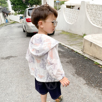 Child sunscreen Anti-UV boy baby baby Summer Cubs jacket thin Breathable Kiddie Sunscreen