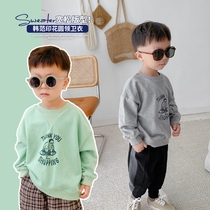Ultra Soft ~ Baby Autumn Clothing Boy Necropolis Relaxation Korea Childrens Clothing 2021 Autumn And The Ocean Qi Womens Blouse