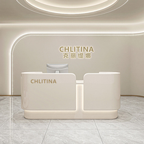 Simple clothing store cashier yoga studio photography reception desk nail salon and hair salon medical beauty front desk beauty salon bar