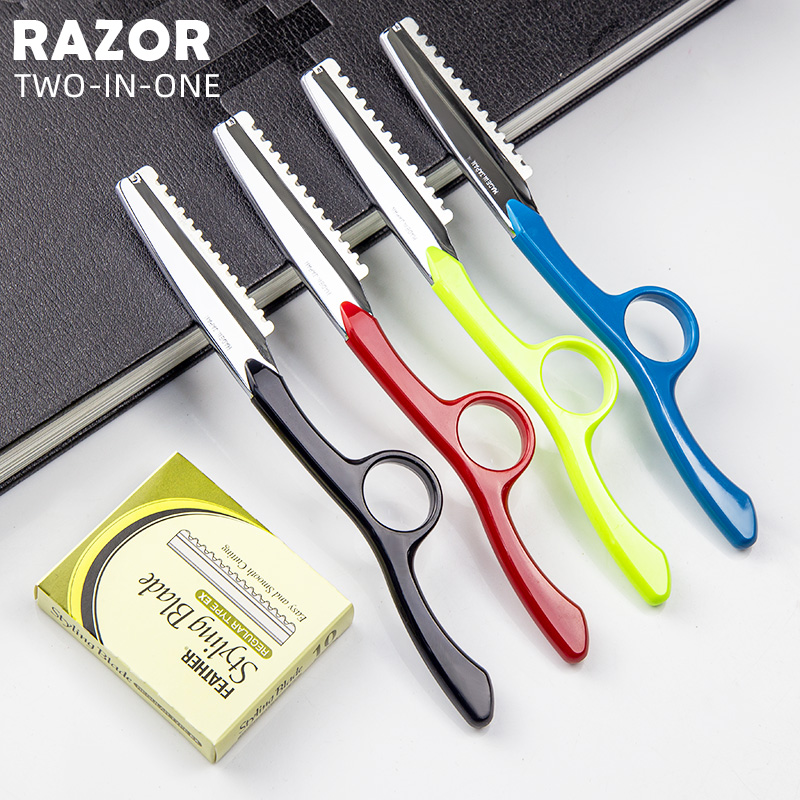 Japan original imported two-in-one Japanese style haircut with haircut special hair and thin cut and shaved hob