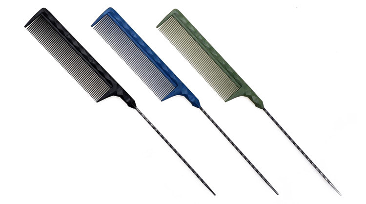 Расчёска 台湾发葳鹅 zt-211-a美发尖尾梳 钢针梳 密齿美发挑梳耐高温梳子 Hair luxuriant goose