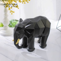 AS Nordic jewelry elephant ornaments marble auspicious fortune ornaments cat piggy bank cute personality gifts