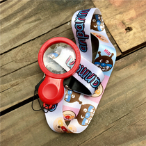 Childrens outdoor exploration optical magnifying glass Kindergarten students biological science Childrens handheld magnifying glass with lanyard