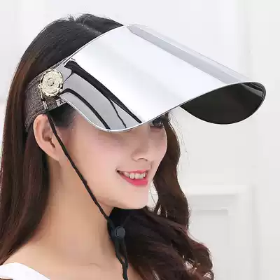 Sun hats men and women summer sun hats female sunscreen hats face face face anti-UV electric car mask riding big brim