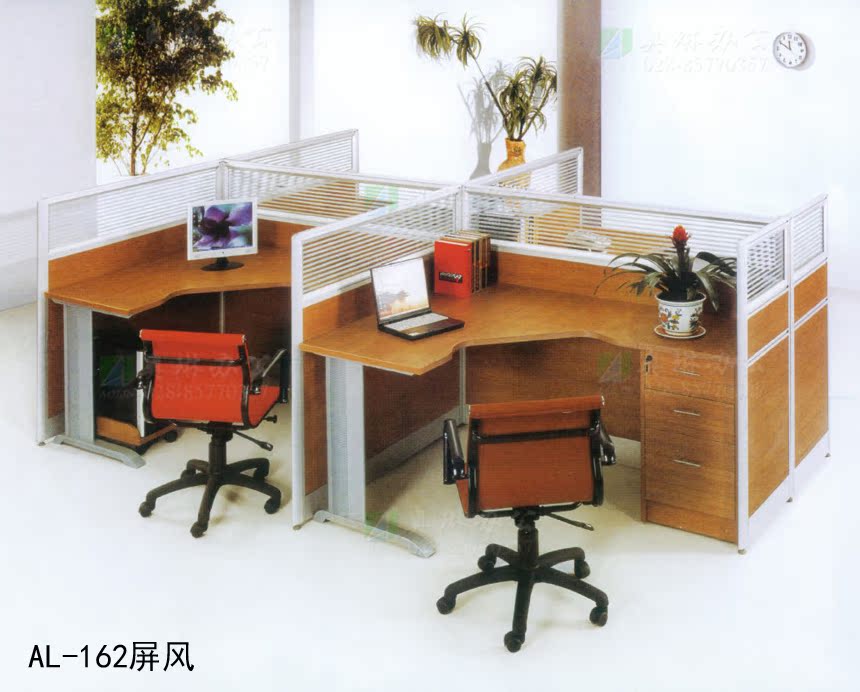 Office furniture Desk Chair Composition Staff Table Computer Desk Staff Table Screen 4 6 People Desk Staff Desk