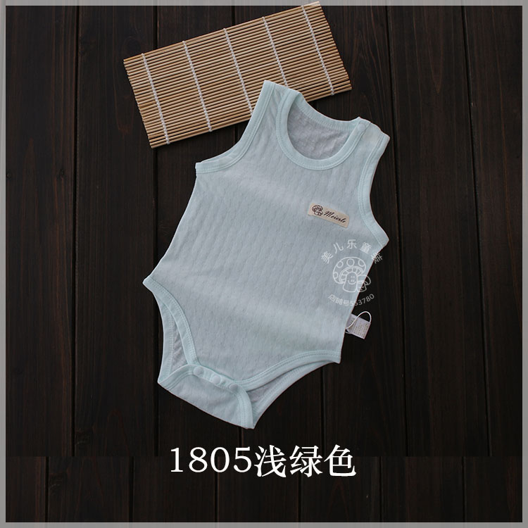 Bé onesies vest phong cách mùa hè không tay siêu mỏng sơ sinh bé tam giác túi rắm quần áo túi hips quần áo cotton