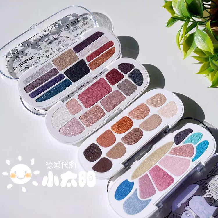 Giải phóng mặt bằng, dễ thương nhất của tôi, Đức, Ess2018, phim hoạt hình phiên bản giới hạn mới, phấn mắt mười màu bảng mắt clio