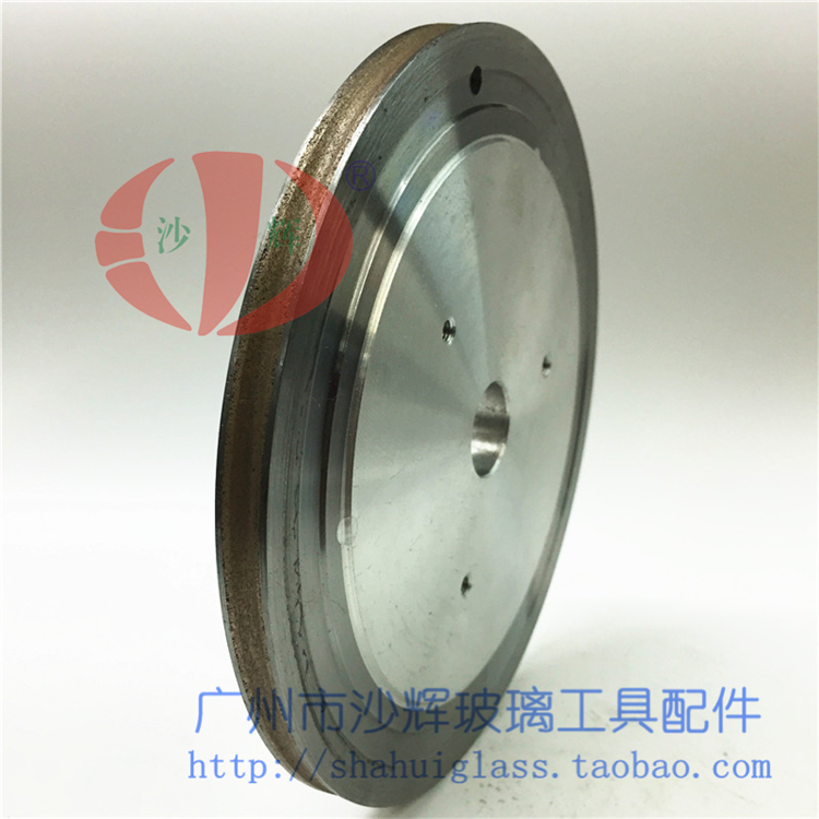 Profiled round edge parallel glass grinding edge hypotenuse Diamond Wheel SH 175 3 to 19mm Customize 