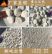 Pure Natural Snowflake White Color Cobble Pebble Stones Small Pebble Garden Landscaping View Stone White Washed Stones